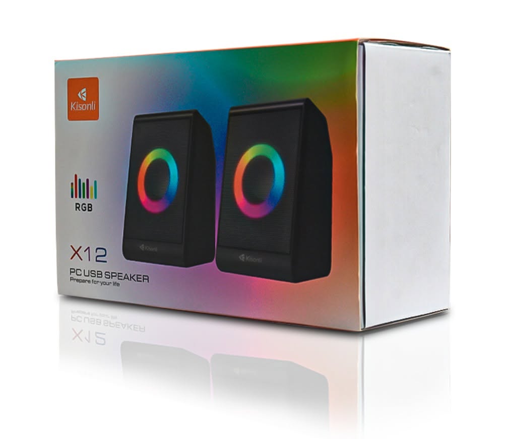 Kisonli-X12 RGB USB Mini Speaker Price in BD